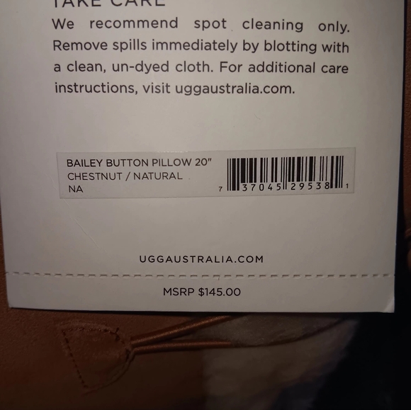 UGG SUEDE PILLOW NWT - Picture 3 of 3